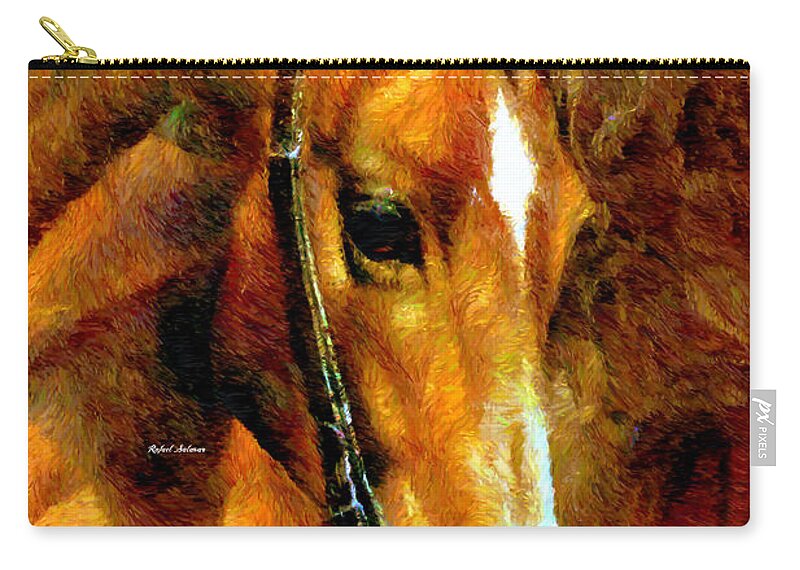 Rafael Salazar Zip Pouch featuring the digital art Pure Breed by Rafael Salazar