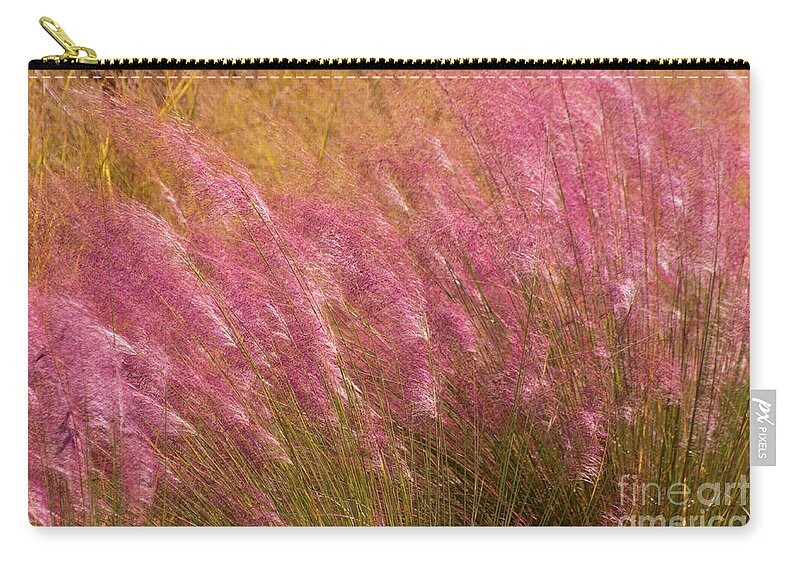 Floral Zip Pouch featuring the photograph Purple Flowers by Susan Cliett