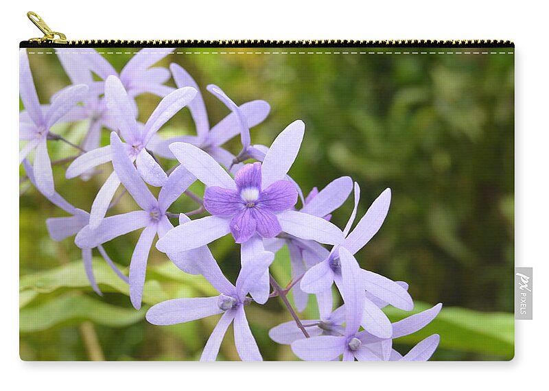 Kauai Carry-all Pouch featuring the photograph Purple Orchids 2 by Amy Fose
