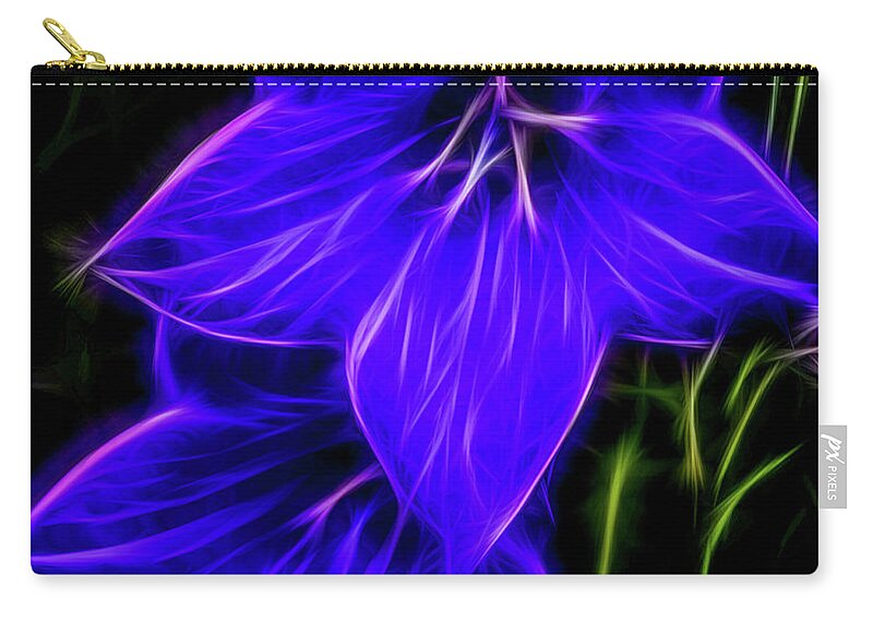 Purple Balloon Flower Zip Pouch featuring the photograph Purple Passion by Joann Copeland-Paul
