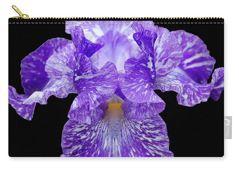 Iris Carry-all Pouch featuring the photograph Purple Streaker by GeeLeesa Productions