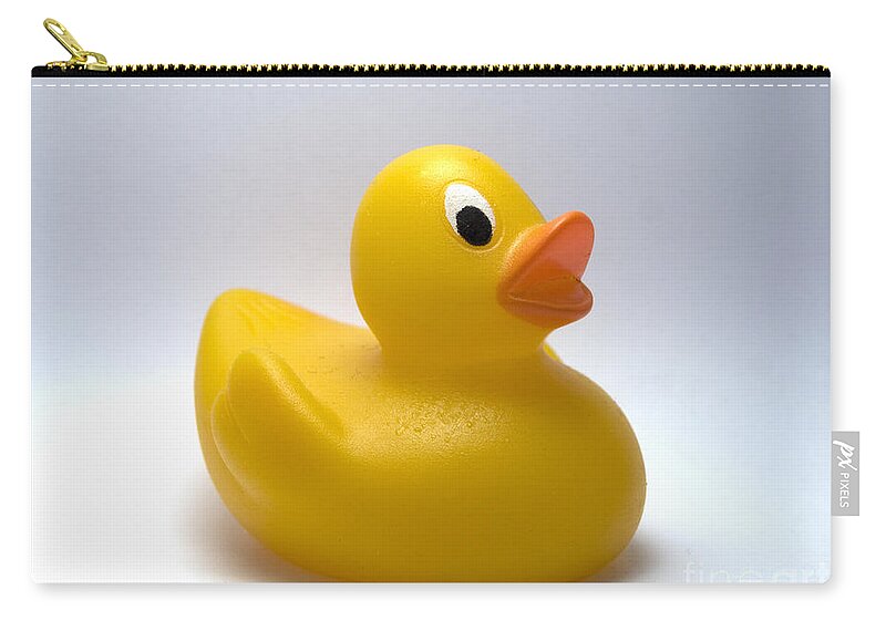 Duck Zip Pouch featuring the photograph Quack by Steev Stamford