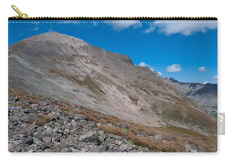 Quandary Peak Zip Pouch featuring the photograph Quandary Peak by Cascade Colors