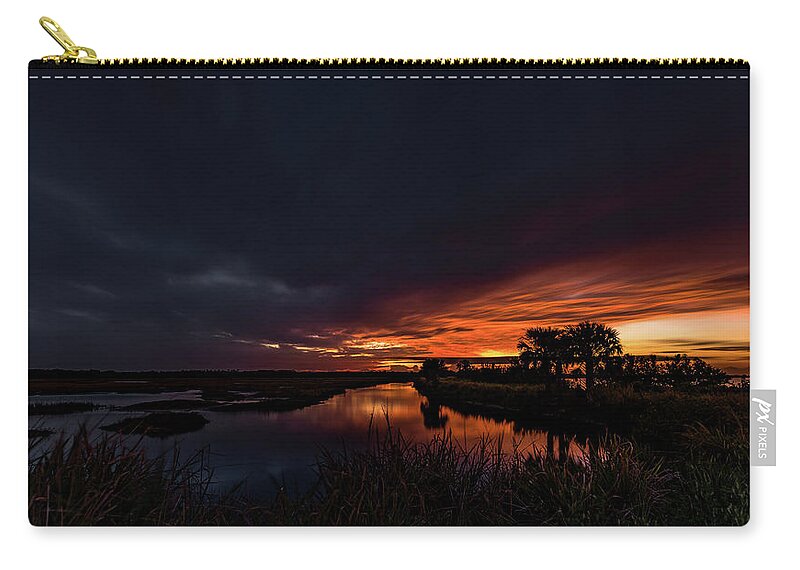 Indian River Zip Pouch featuring the photograph Rain or Shine - by Norman Peay
