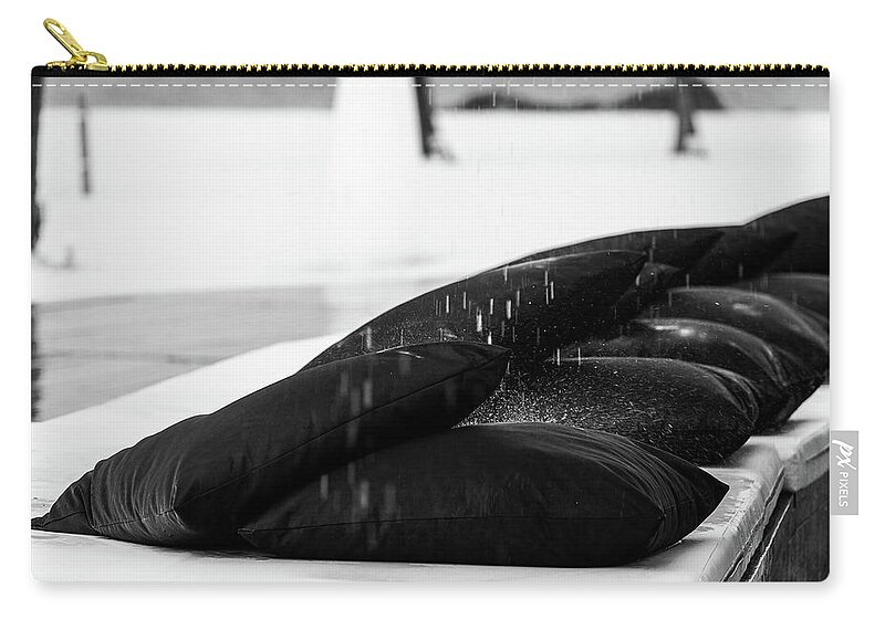 Punta Zip Pouch featuring the photograph Rain by Ross Henton