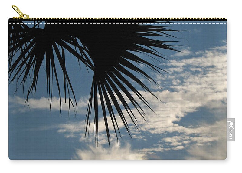 Palm Frond Zip Pouch featuring the photograph Rainbow Cloud by Peggy Urban