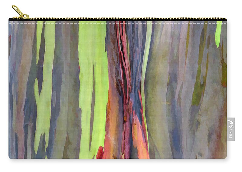 Hawaii Zip Pouch featuring the photograph Rainbow Eucalyptus 13 by Dawn Eshelman