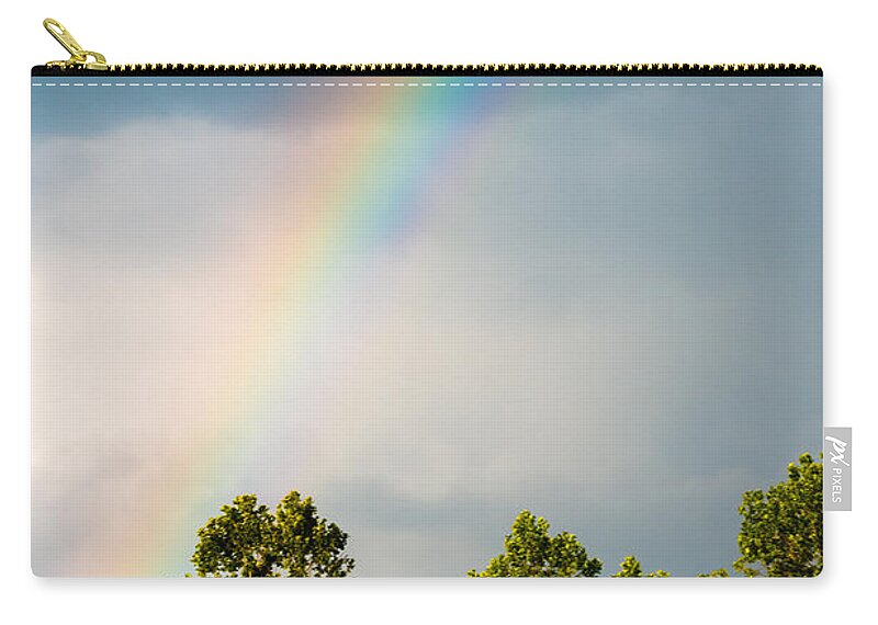 Rainbow Zip Pouch featuring the photograph Rainbow by Holden The Moment