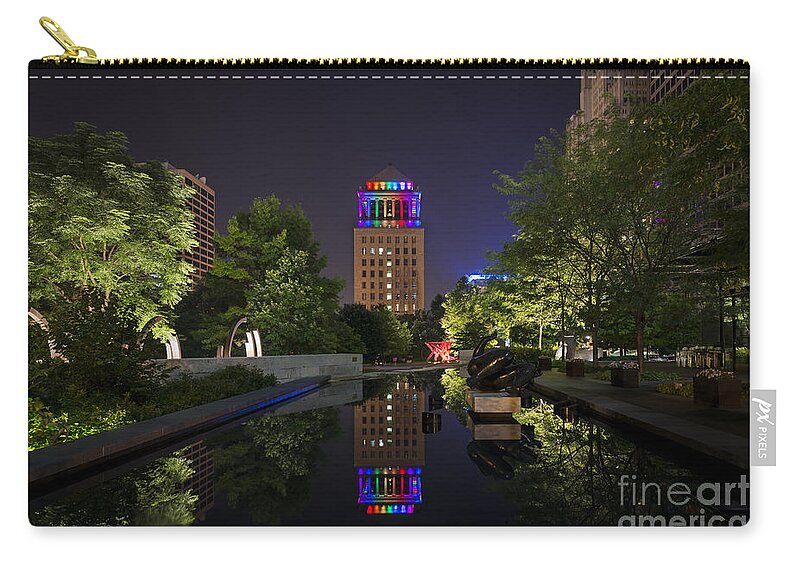 Gay Pride Zip Pouch featuring the photograph Rainbow Lights by Andrea Silies