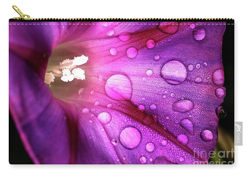  Carry-all Pouch featuring the digital art Raindrop by Darcy Dietrich