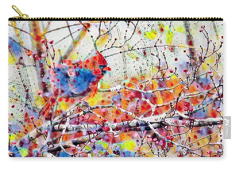 Raining Colors Zip Pouch featuring the photograph Raining Colors by Bellesouth Studio