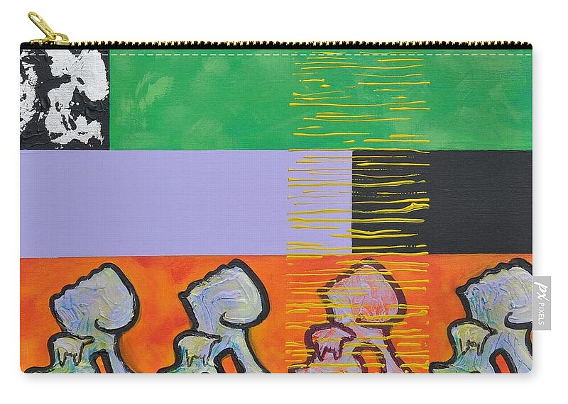 Rapper Zip Pouch featuring the painting Rappa Batta by Eduard Meinema