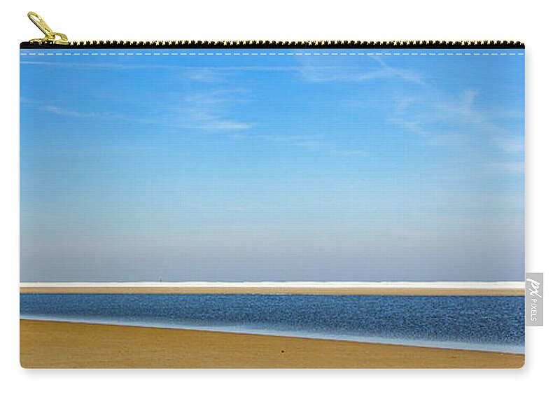 Panorama Zip Pouch featuring the photograph Rhapsody in blues by Casper Cammeraat
