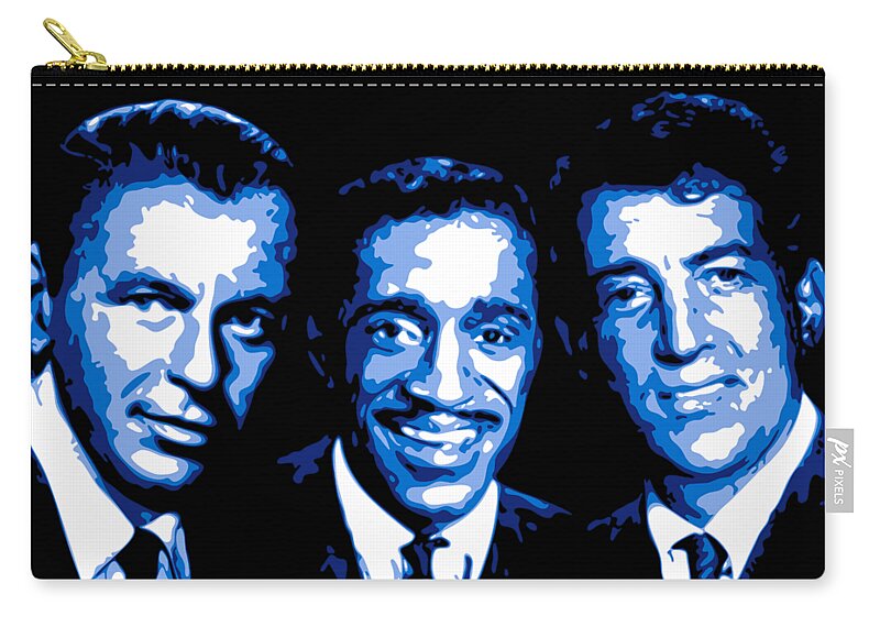Frank Sinatra Carry-all Pouch featuring the digital art Ratpack by DB Artist