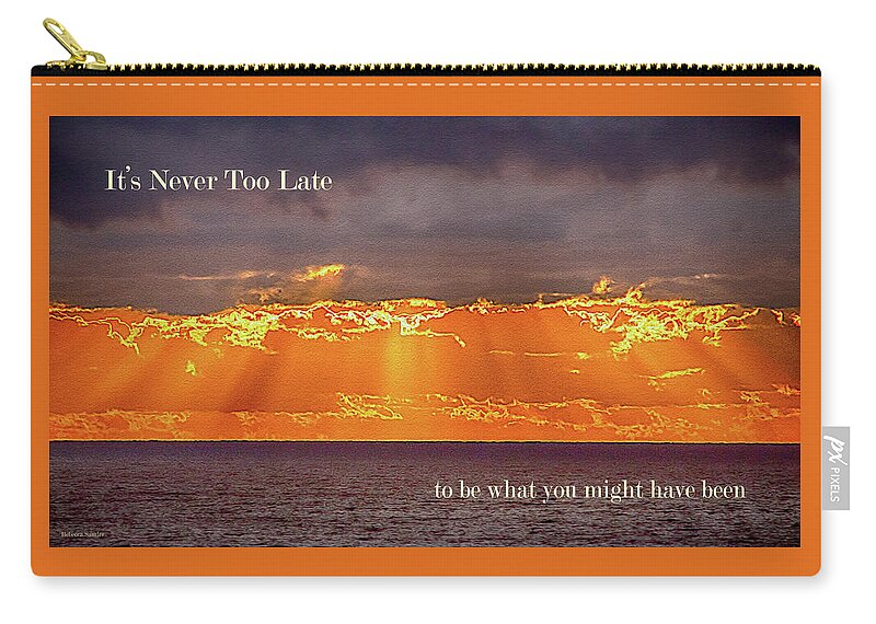 Hope Zip Pouch featuring the photograph Rays of Hope by Rebecca Samler