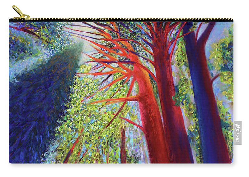  Carry-all Pouch featuring the painting Reaching for the Light by Polly Castor
