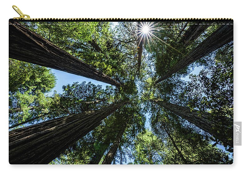 Af-s Nikkor 14-24mm F2.8g Ed Zip Pouch featuring the photograph Reaching for the Sun by John Hight