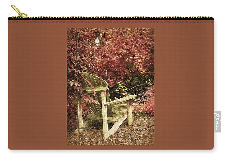 Solitude Zip Pouch featuring the photograph Reading Nook by Rebecca Samler