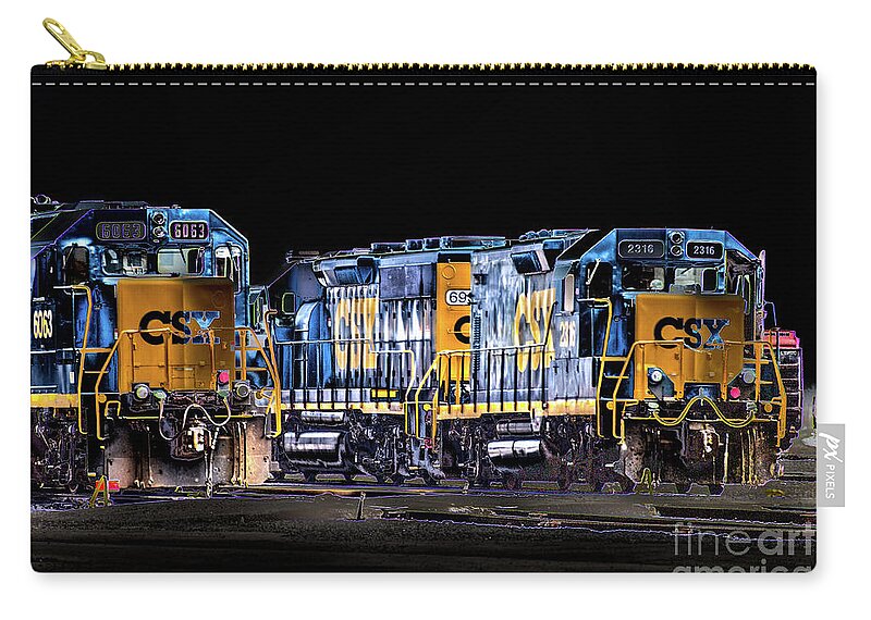 Csx Zip Pouch featuring the photograph Ready to Roll by William Norton