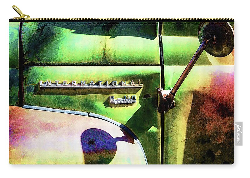 Americana Zip Pouch featuring the photograph Rear View Mirror by Robert FERD Frank