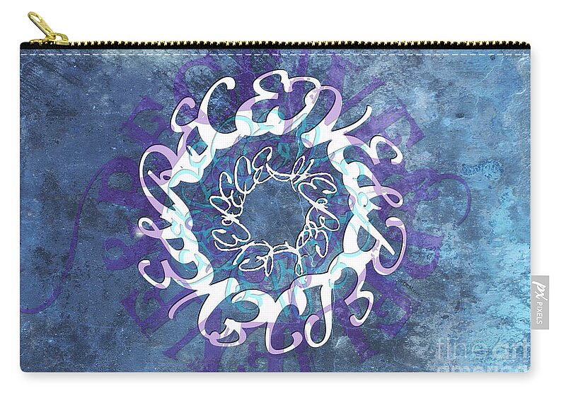 Receive And Believe Zip Pouch featuring the digital art Receive and Believe 1 by Christine Nichols