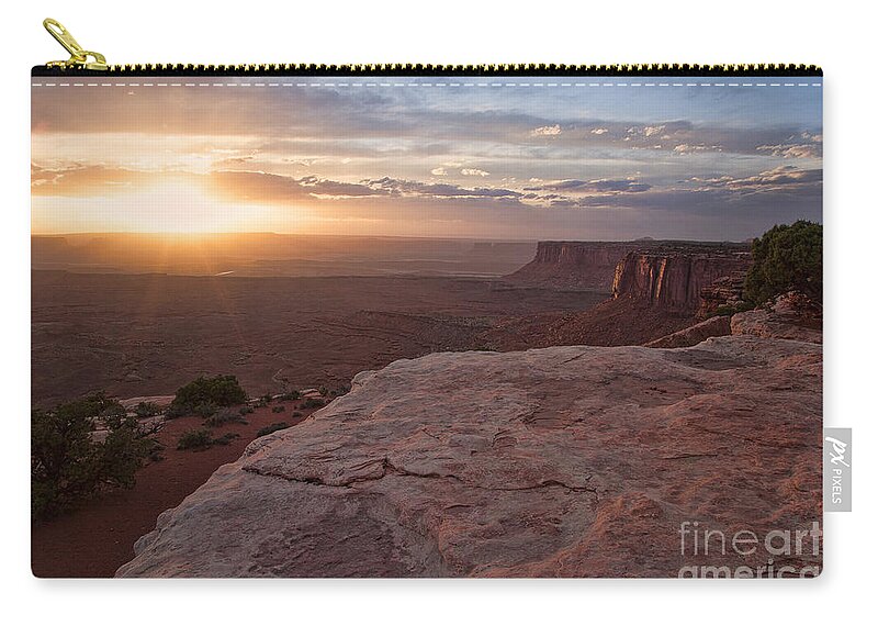 Utah Zip Pouch featuring the photograph Red Cliffs of Utah by Jim Garrison