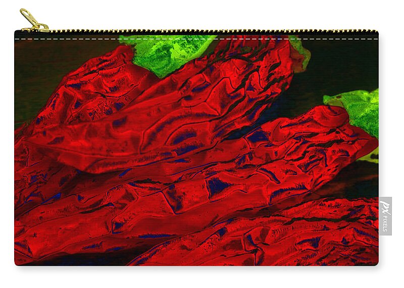 Chili Zip Pouch featuring the photograph Red Hot Chili 2 by Stephen Anderson