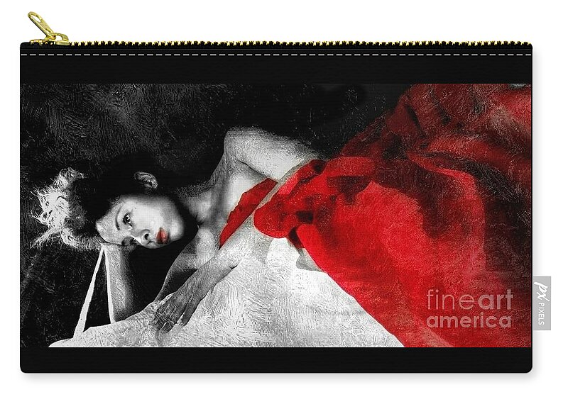  Zip Pouch featuring the photograph Red by Jessica S