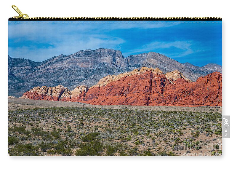  Red Rock Canyon Zip Pouch featuring the photograph Red Rock Canyon by Anthony Sacco