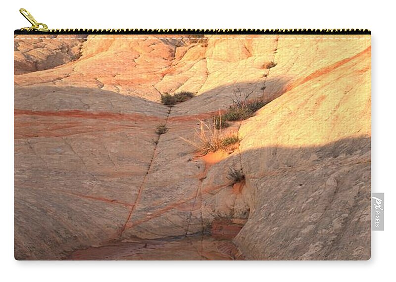 Yant Flat Zip Pouch featuring the photograph Red Rock Forest Reflections by Adam Jewell