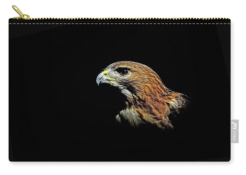 Hawks Zip Pouch featuring the photograph Red Tail Hawk by Stuart Harrison