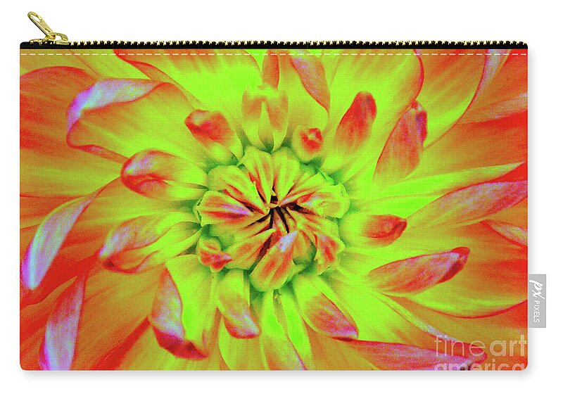 Backgrounds Zip Pouch featuring the photograph Red Whirl by Brian O'Kelly