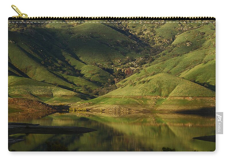 Reflection Zip Pouch featuring the photograph Reflection and Shadows by Debby Pueschel