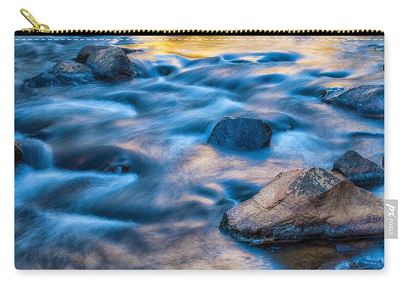 Fall Zip Pouch featuring the photograph Reflection of the Fall by Jonathan Nguyen