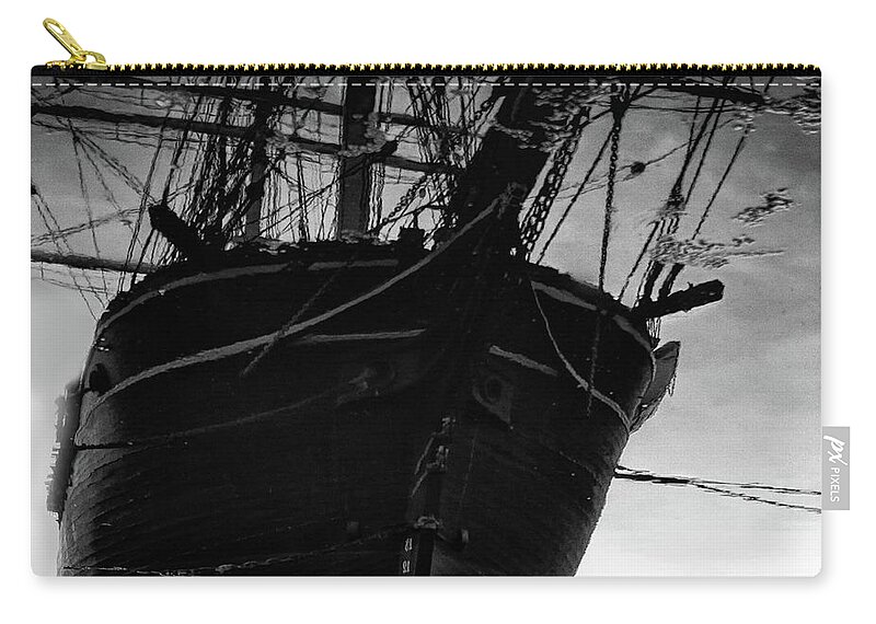 Reflection Zip Pouch featuring the photograph Reflection of the Past by John Meader
