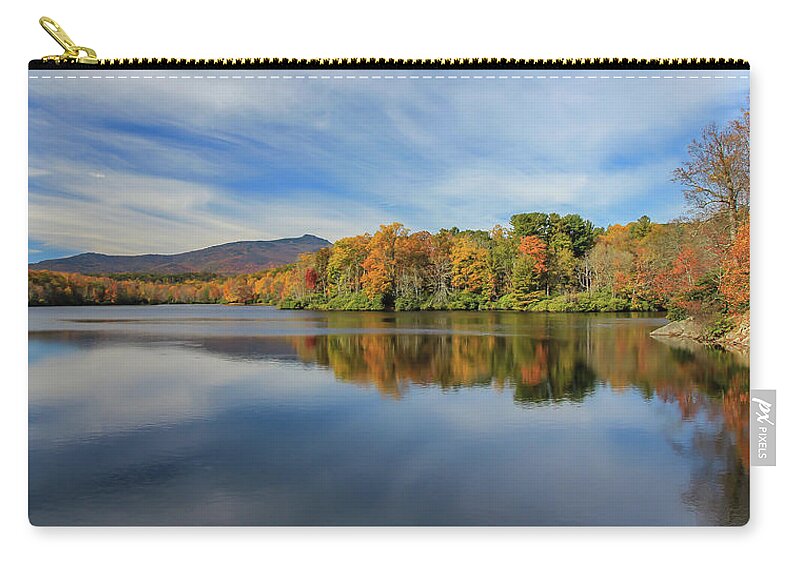 Lake Zip Pouch featuring the photograph Reflections at Price Lake by Kevin Craft
