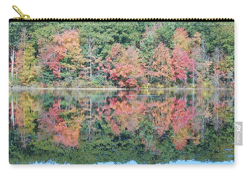 Eames Pond Zip Pouch featuring the photograph Reflections by Catherine Gagne