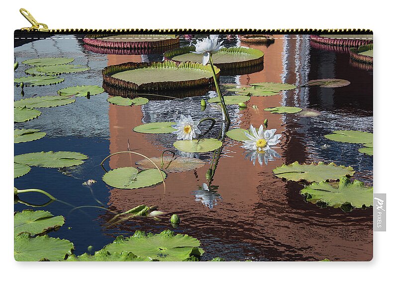 Photograph Zip Pouch featuring the photograph Reflections II by Suzanne Gaff