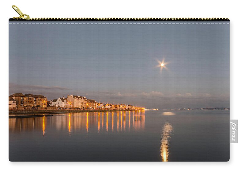 Beach Zip Pouch featuring the photograph Reflections of a Moonbeam by Spikey Mouse Photography