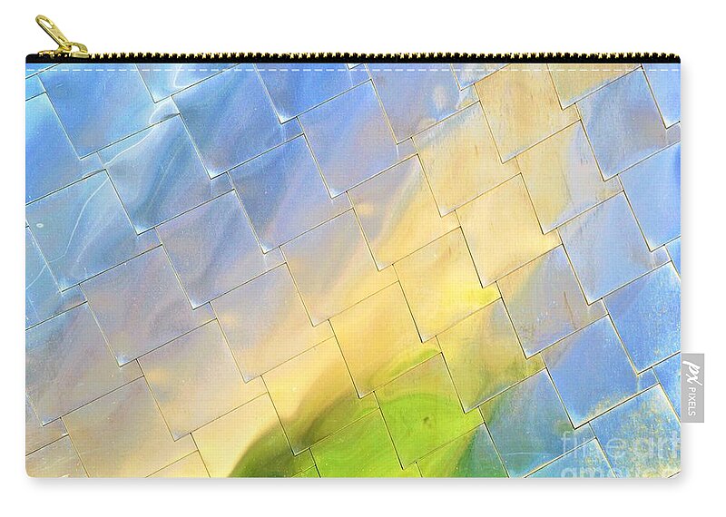 Reflections Zip Pouch featuring the photograph Reflections on Peter B. Lewis Building, Cleveland by Merle Grenz