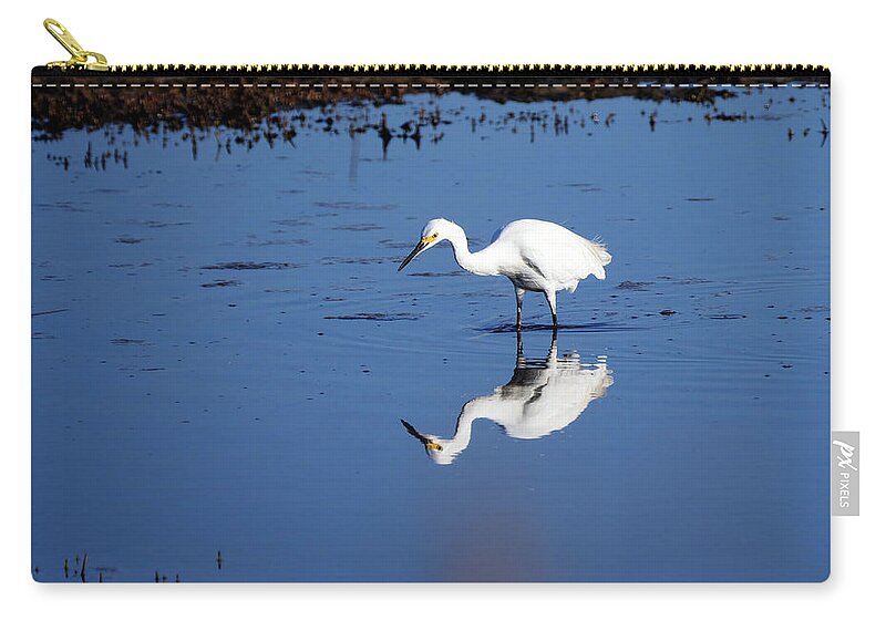 Birds Zip Pouch featuring the photograph Reflections by Paul Ross