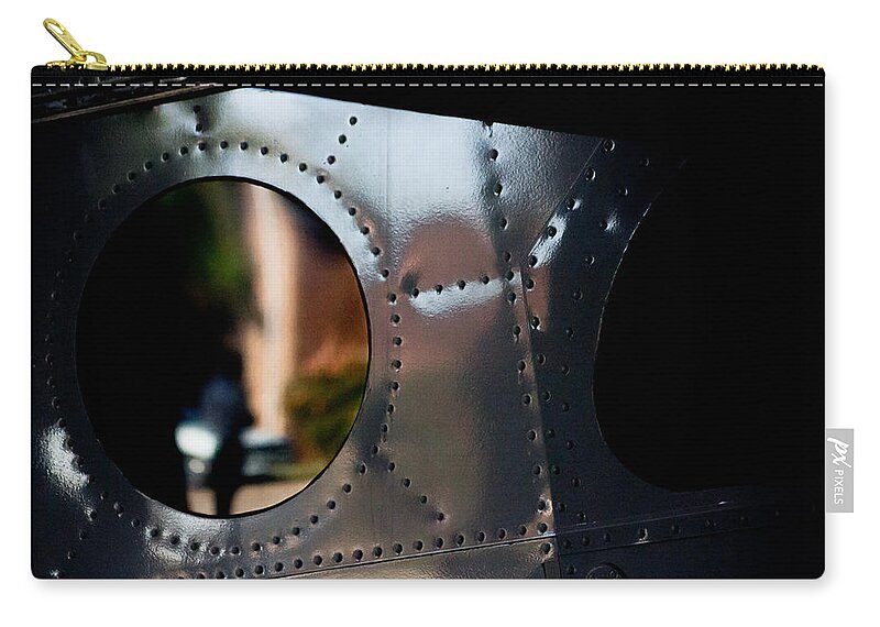 Window Zip Pouch featuring the photograph Reflective View by Paul Job