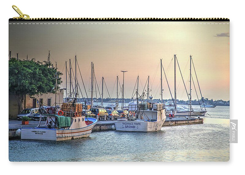 Harbor Zip Pouch featuring the photograph Refuge by John Meader