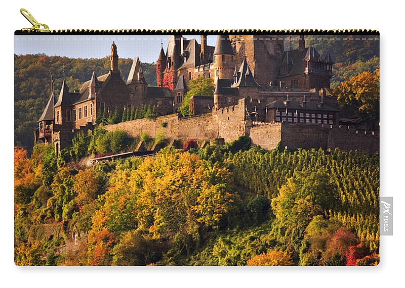 Travel Zip Pouch featuring the photograph Reichsburg Castle by Louise Heusinkveld