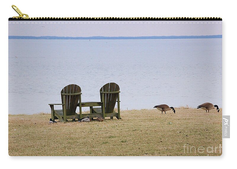 Chairs Zip Pouch featuring the photograph Relax by Debbi Granruth