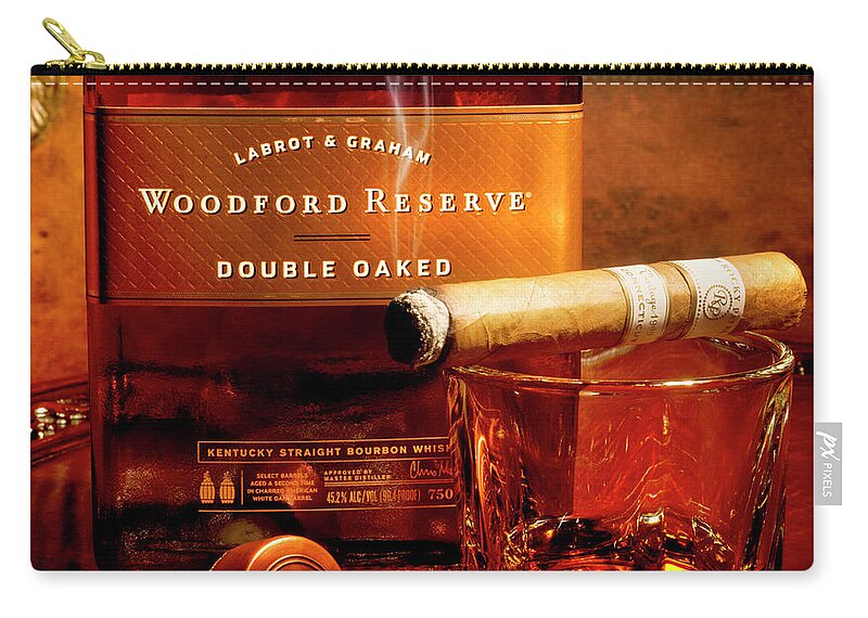 Woodford Reserve Zip Pouch featuring the photograph Relaxing by Jon Neidert
