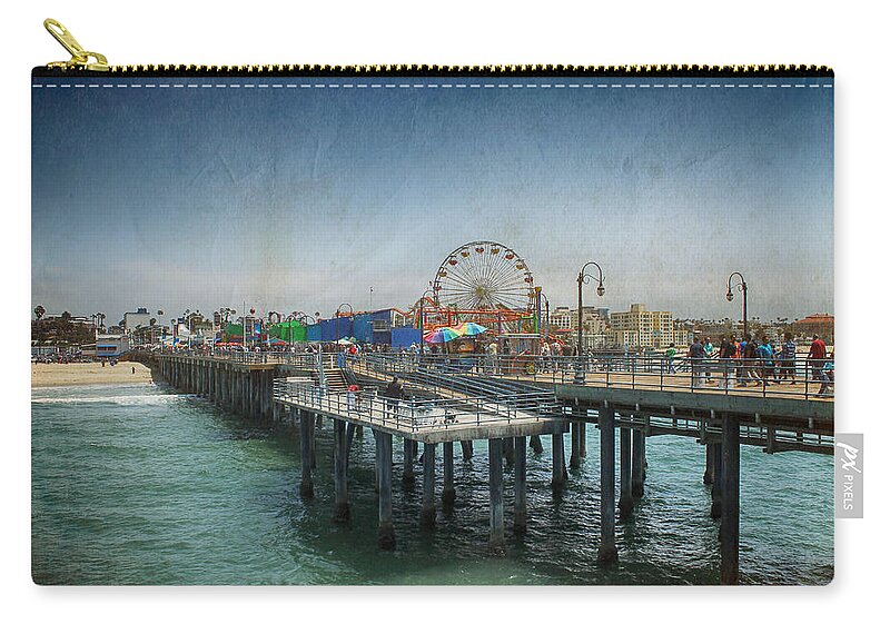 Santa Monica Zip Pouch featuring the photograph Remember Those Days by Laurie Search