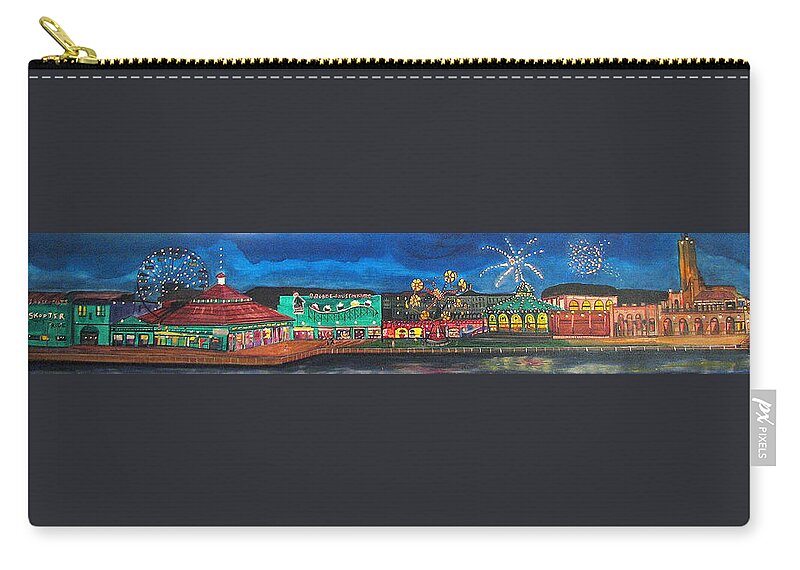 Asbury Art Carry-all Pouch featuring the painting Remember When by Patricia Arroyo