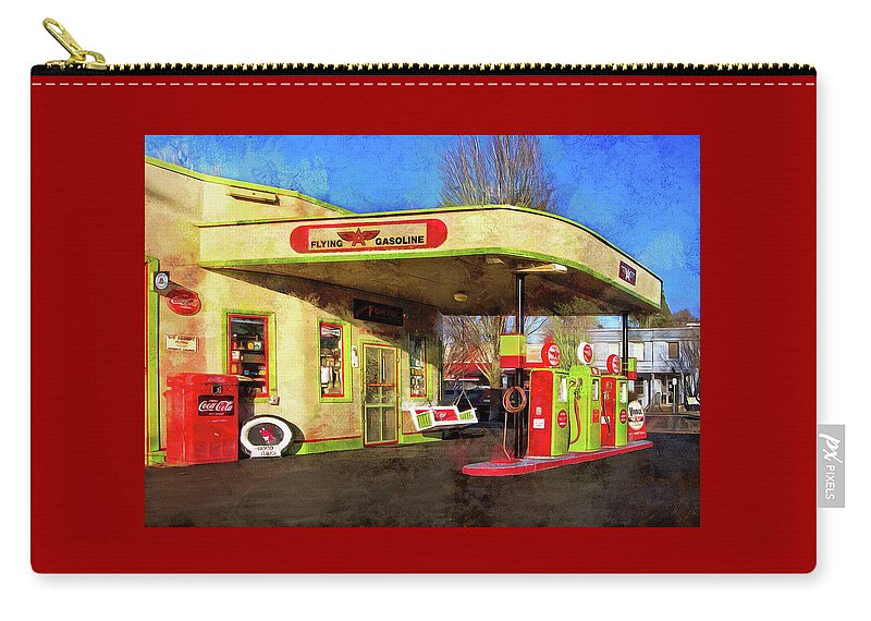 Fine Art Photography Zip Pouch featuring the photograph Remember When There Was Service by Thom Zehrfeld