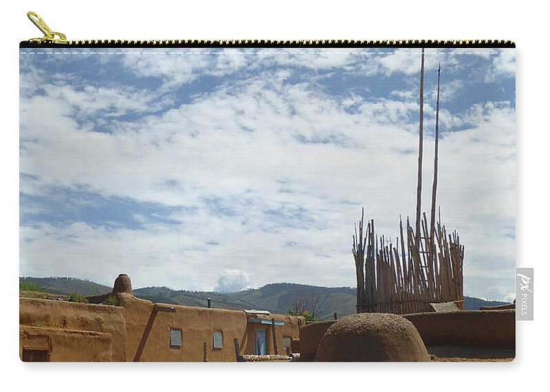 Taos Zip Pouch featuring the photograph Remembering Taos by Gordon Beck